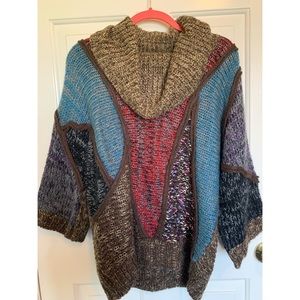 Oversized Vintage Cowl Neck Sweater